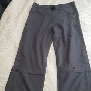 Gray convertible pants, XXL